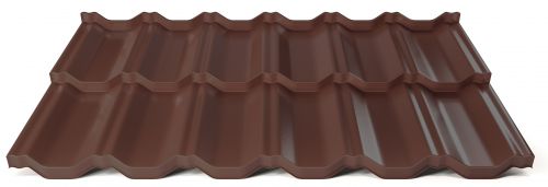 Plechová krytina H2 SUPER - RAL 8017 světle hnědá