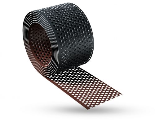 Okapová mřížka kovová Pz lak. 170 mm - RAL 3009 červená